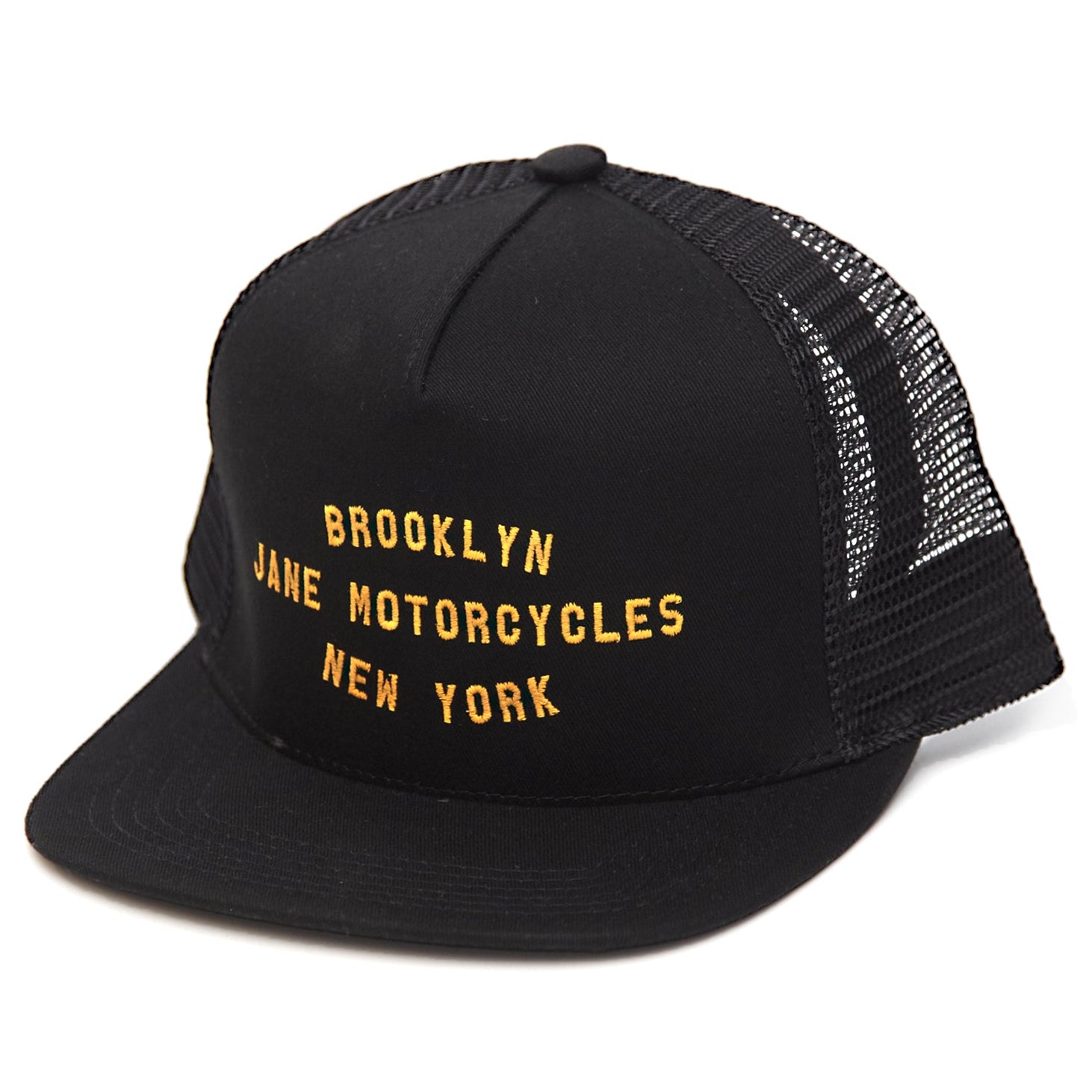 Old English Gold 'D' Embroidered Trucker Hat - Retro Mesh Baseball Cap, Adjustable Snapback, One Size Fits Most - View #11
