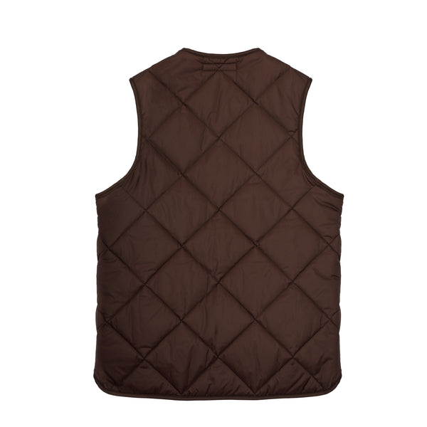 THE UNION QUILTED VEST - Brown