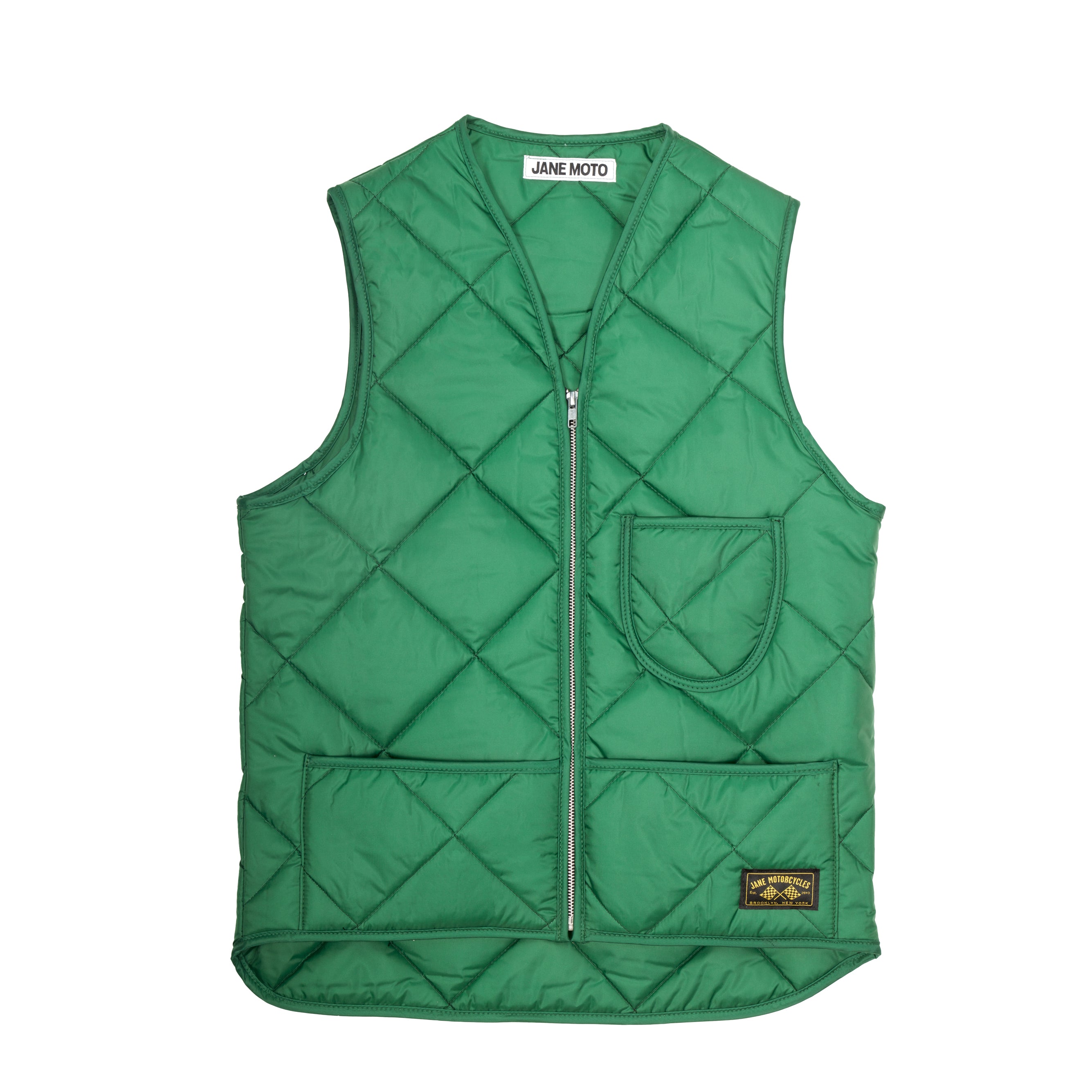 THE UNION QUILTED VEST - Green