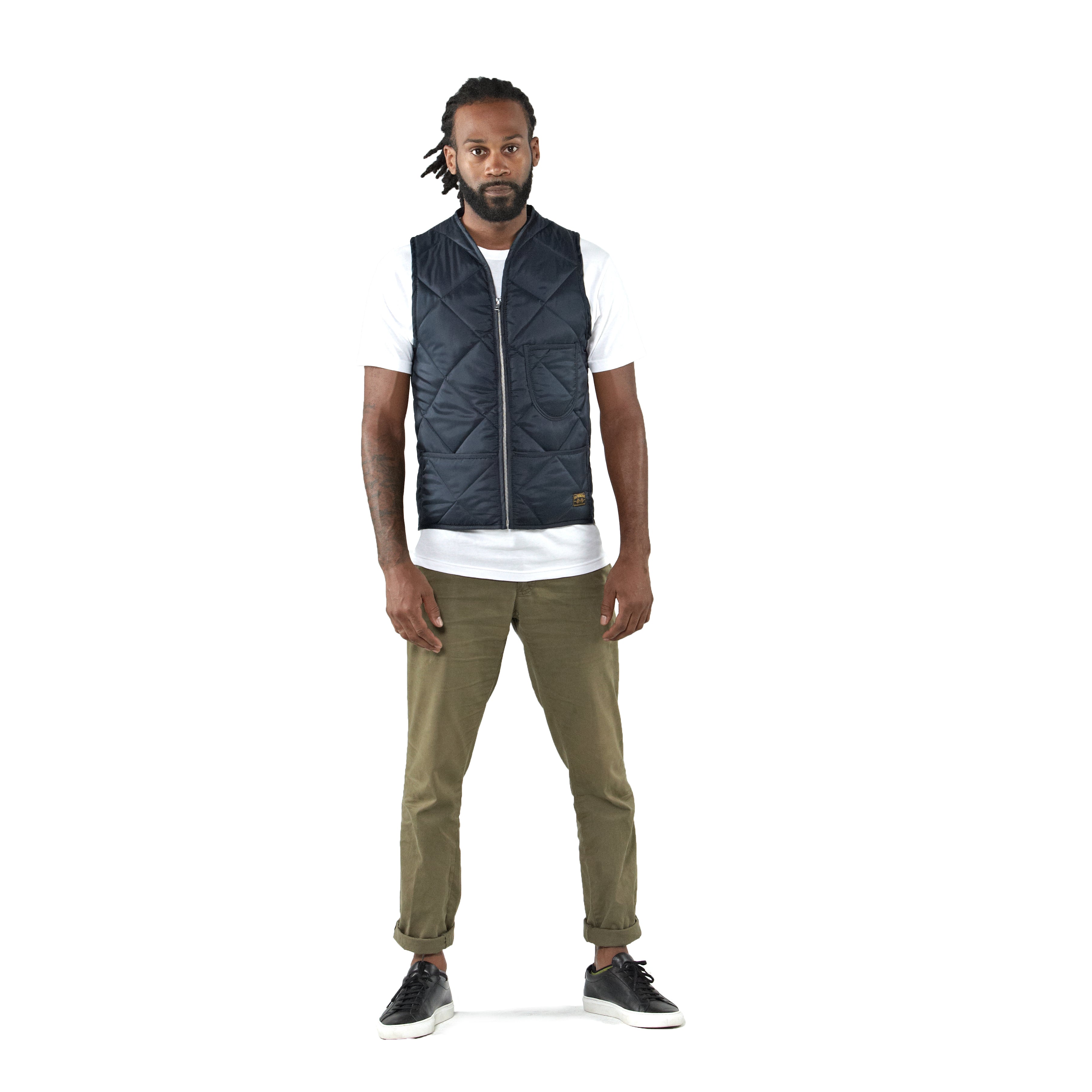 THE UNION QUILTED VEST - Navy