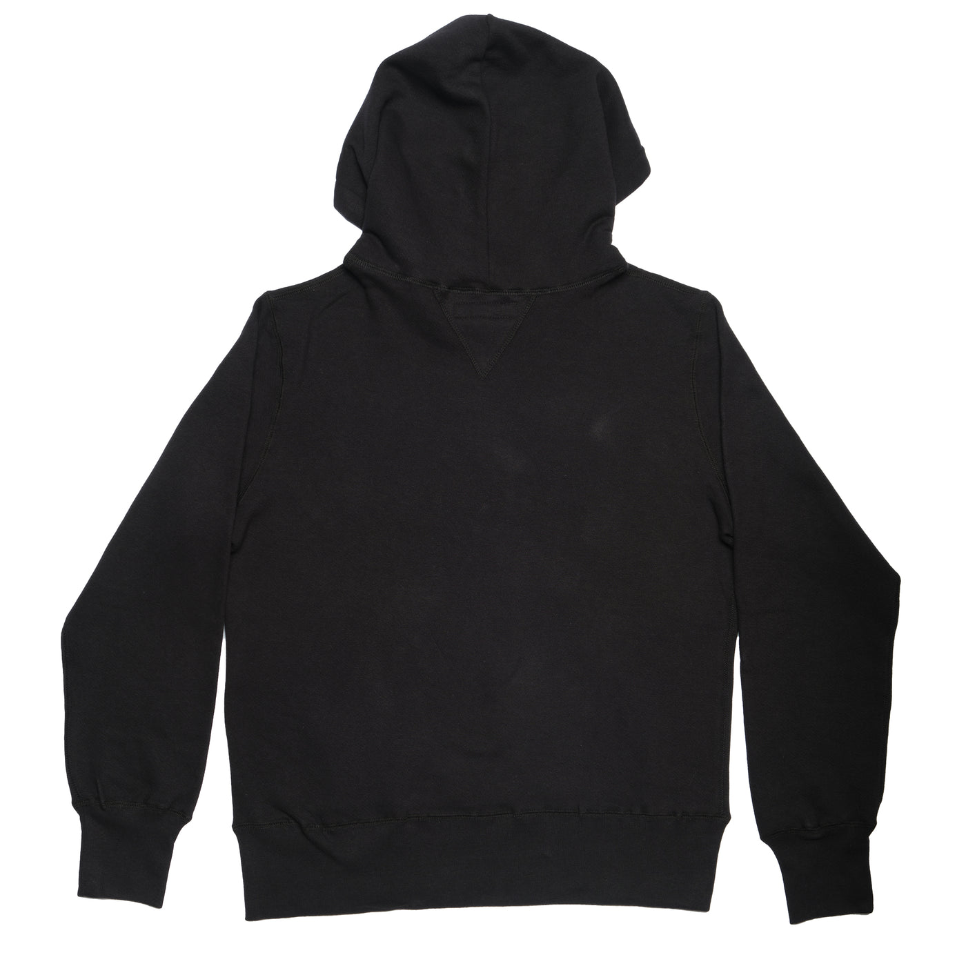 ORGANIC COTTON HOODED SWEATSHIRT - BLACK